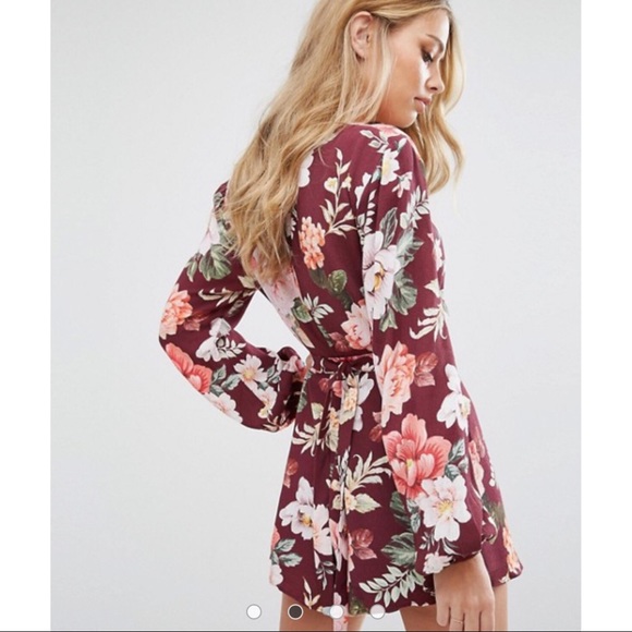Majorelle Rosebud long sleeve floral romper - Picture 2 of 8